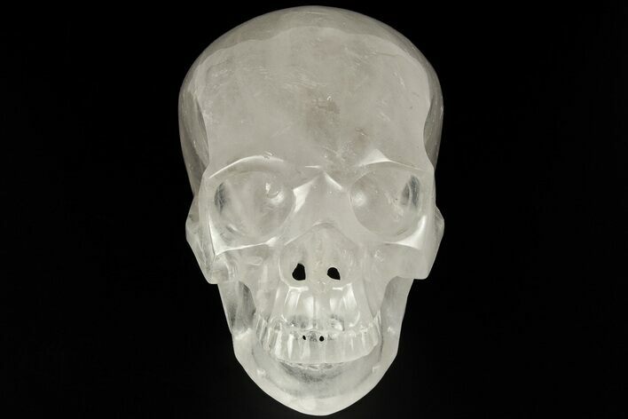 Realistic, Polished Quartz Crystal Skull #199596